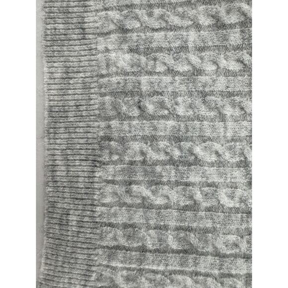 New York & Co Knit Lounge Set Sz XL Cableknit Soft Grey Tank Wide Leg Pants New - Picture 12 of 16